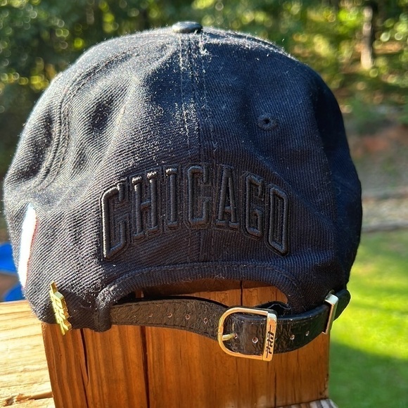 Pro Standard Chicago Bulls NBA Leather Bill Basketball Hat Cap Adjustable - Picture 7 of 10